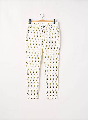 Pantalon slim taille basse taille basse blanc LAB(DIP) femme