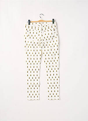 Pantalon slim taille basse taille basse blanc LABDIP femme