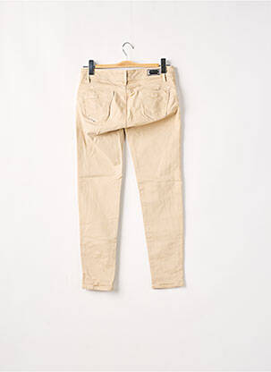 Pantalon slim taille basse taille basse beige SALSA femme