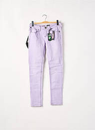 Pantalon slim taille basse taille basse violet ONE GREEN ELEPHANT femme