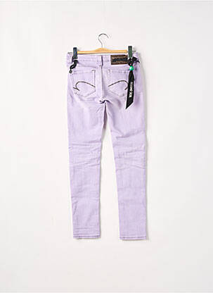 Pantalon slim taille basse taille basse violet ONE GREEN ELEPHANT femme