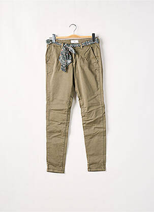 Pantalon slim taille normale taille normale vert LE TEMPS DES CERISES femme