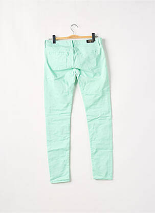 Pantalon slim taille basse taille basse vert LE TEMPS DES CERISES femme
