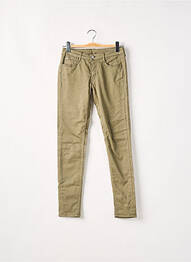 Pantalon slim taille basse taille basse vert LE TEMPS DES CERISES femme