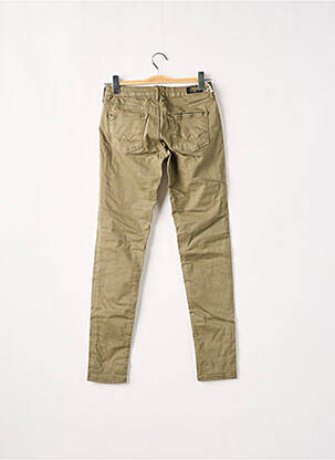 Pantalon slim taille basse taille basse vert LE TEMPS DES CERISES femme