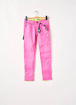 Pantalon slim taille basse taille basse rose ONE GREEN ELEPHANT femme