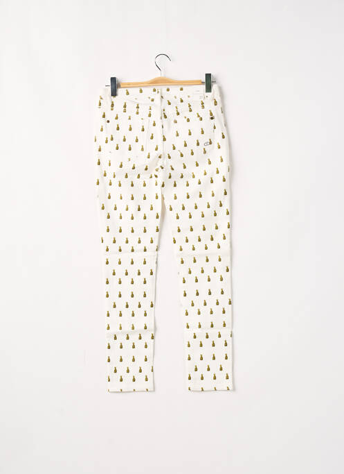 Pantalon slim taille basse taille basse blanc LABDIP femme