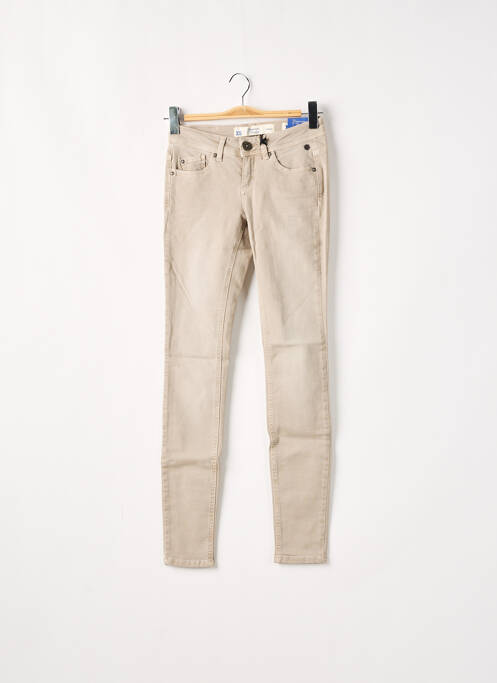 Pantalon slim beige FREEMAN T.PORTER pour femme