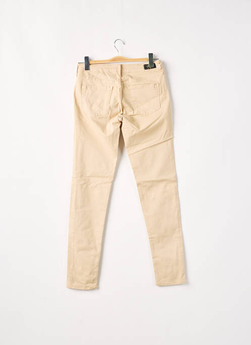 Pantalon slim beige LE TEMPS DES CERISES pour femme