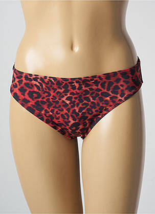 Bas de maillot de bain effet matière satinée culotte rouge MARLIES DEKKERS femme