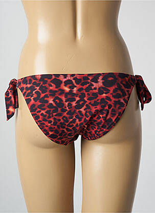 Bas de maillot de bain effet matière satinée bikini rouge MARLIES DEKKERS femme