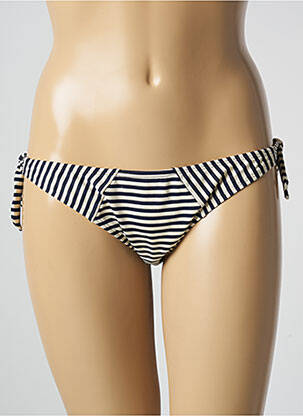 Bas de maillot de bain imprimé rayures bikini bleu MARLIES DEKKERS femme