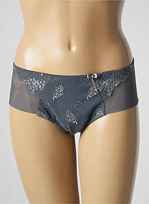 Shorty effet matière satinée gris ULLA DESSOUS femme