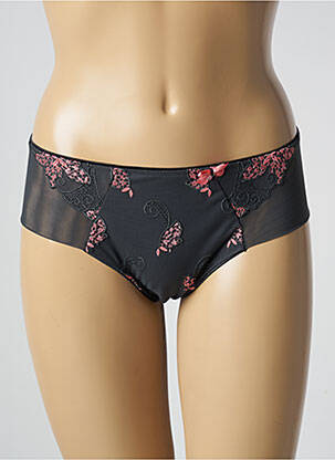 Shorty effet matière satinée gris fonce ULLA DESSOUS femme