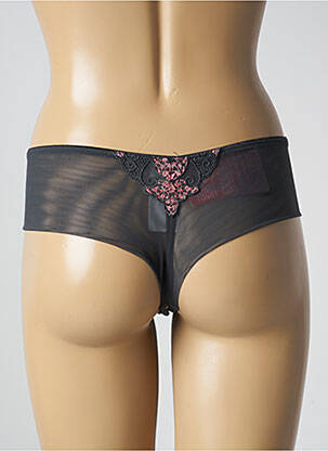 Shorty effet matière satinée gris fonce ULLA DESSOUS femme