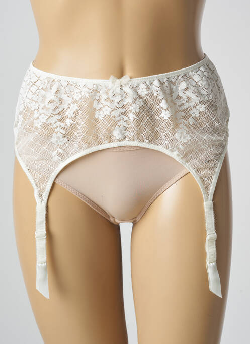 Guêpière/Porte-jarretelle beige EMPREINTE pour femme