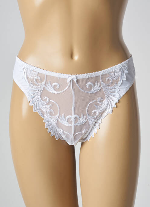 Tanga blanc EMPREINTE pour femme