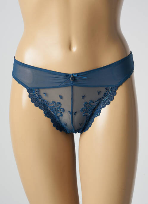 Tanga bleu EMPREINTE pour femme