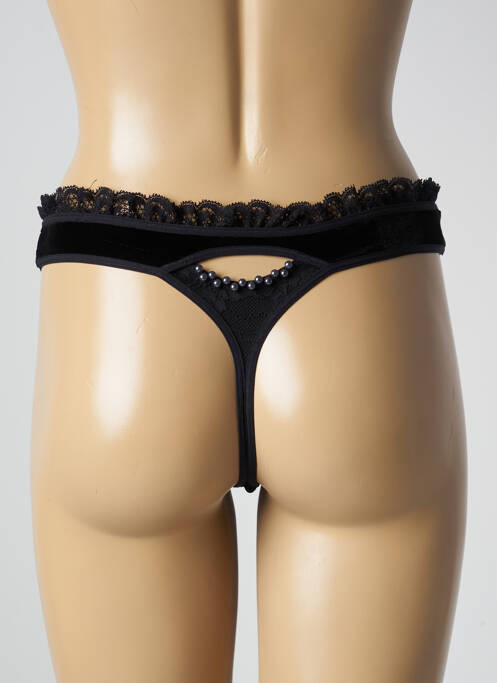 Tanga noir MARLIES DEKKERS pour femme