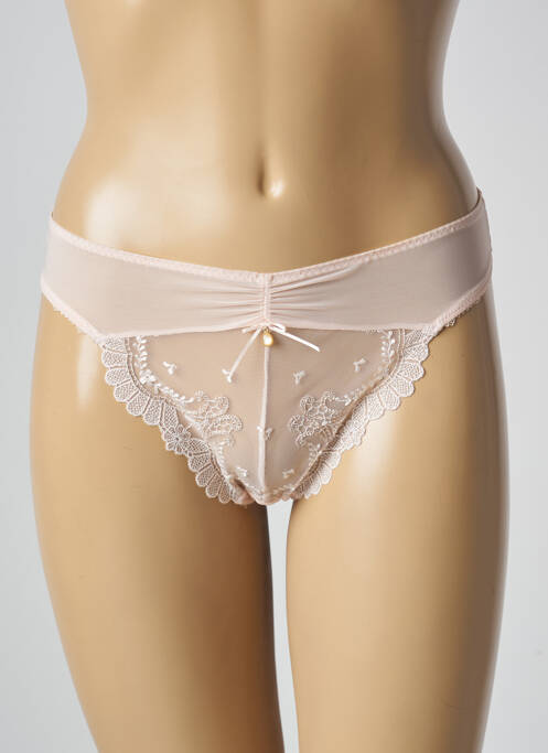 Tanga rose EMPREINTE pour femme