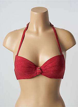 Haut de maillot de bain stretch haut soutien-gorge push-up rouge MARLIES DEKKERS femme