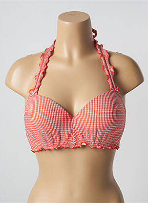 Haut de maillot de bain stretch haut soutien-gorge moulé orange MARLIES DEKKERS femme