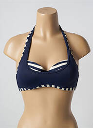 Haut de maillot de bain stretch haut soutien-gorge moulé bleu MARLIES DEKKERS femme