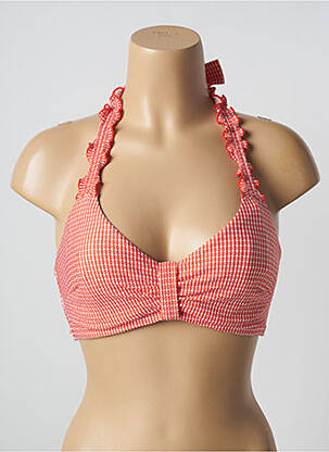 Haut de maillot de bain stretch haut soutien-gorge emboitant orange MARLIES DEKKERS femme