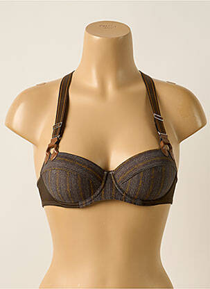 Soutien-gorge effet matière satinée haut soutien-gorge push-up vert MARLIES DEKKERS femme