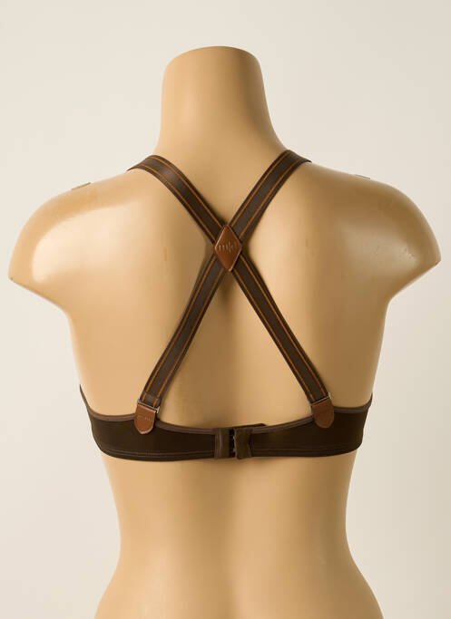 Soutien-gorge effet matière satinée haut soutien-gorge push-up vert MARLIES DEKKERS femme