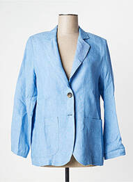 Blazer finition intérieure biaisée bleu DIEGA femme