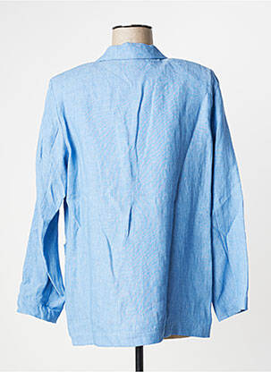 Blazer finition intérieure biaisée bleu DIEGA femme