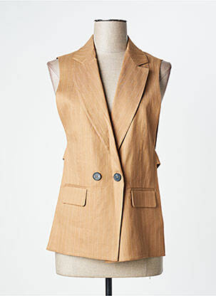 Blazer poches beige HANA SAN femme