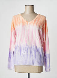 Pull stretch manches longues orange NOTSHY femme
