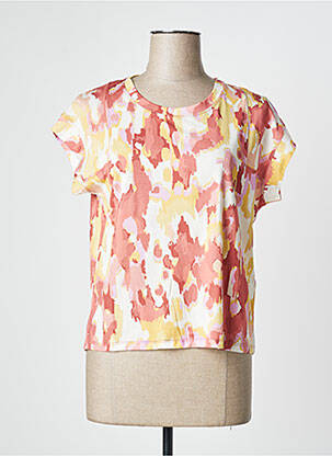 T-shirt stretch manches courtes orange HIGH femme