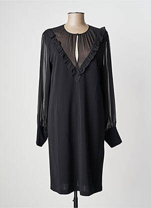 Robe mi-longue manches longues manches longues noir MAX MARA femme