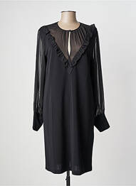 Robe mi-longue manches longues manches longues noir MAX MARA femme