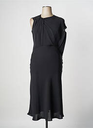 Robe longue manches courtes manches courtes noir MAX MARA femme