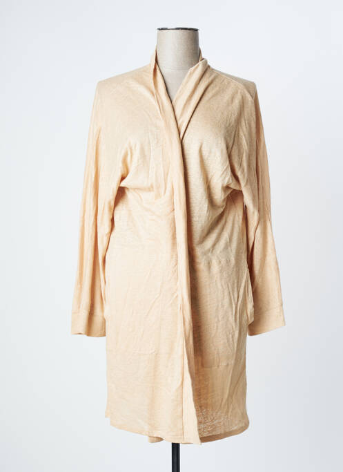 Gilet manches longues stretch beige NOTSHY femme