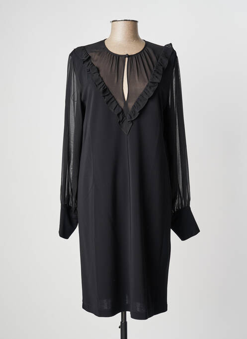 Robe mi-longue manches longues manches longues noir MAX MARA femme