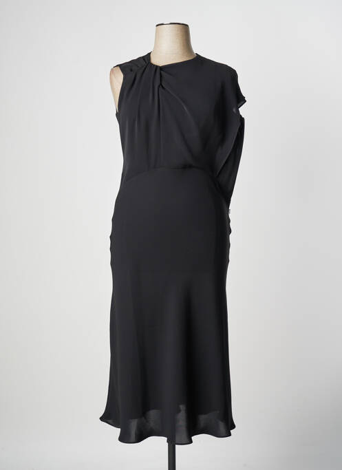 Robe longue manches courtes manches courtes noir MAX MARA femme