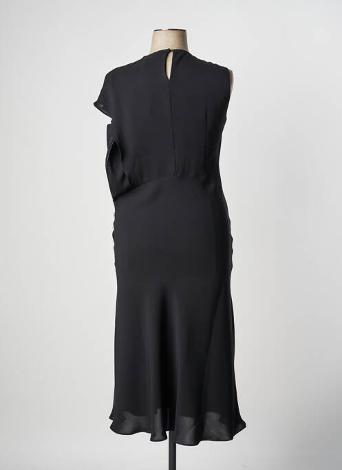 Robe longue manches courtes manches courtes noir MAX MARA femme