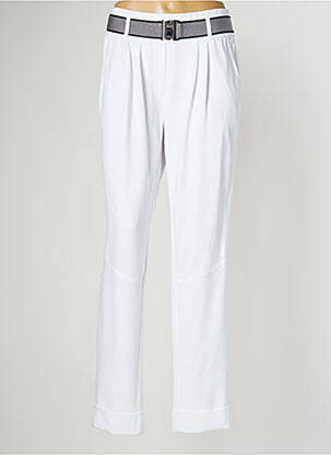 Pantalon slim taille élastique taille normale blanc HEYMA femme