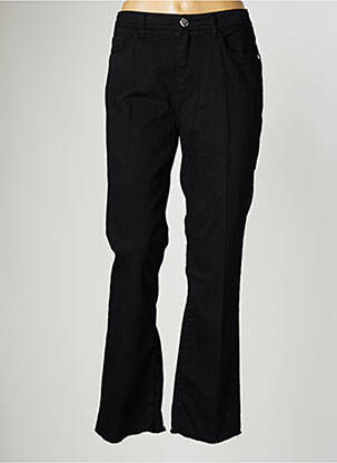Pantalon droit stretch taille normale noir MAYJUNE femme