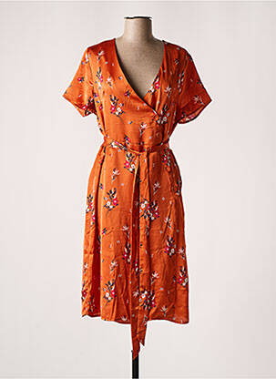 Robe mi-longue orange CHERRY PARIS femme