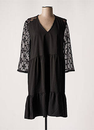 Robe mi-longue noir CHERRY PARIS pour femme