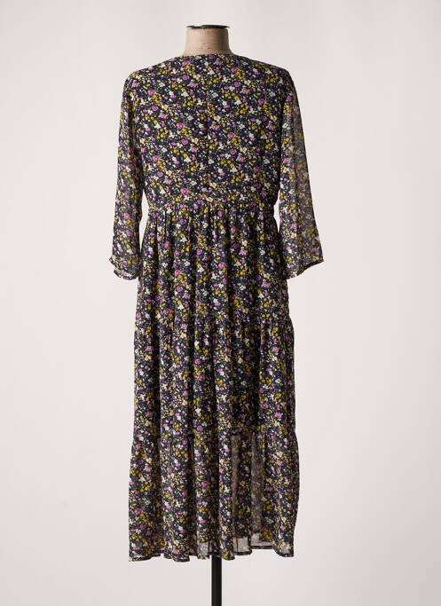 Robe mi-longue noir CHERRY PARIS pour femme