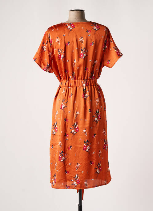 Robe mi-longue orange CHERRY PARIS pour femme
