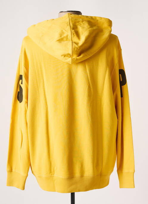 Sweat-shirt à capuche jaune PEPE JEANS homme