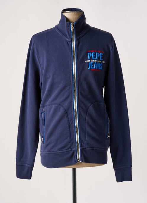 Veste casual bleu PEPE JEANS pour homme